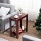 Costway Chair Side Table Coffee Sofa Wooden End Shelf Living Room Furniture Espresso